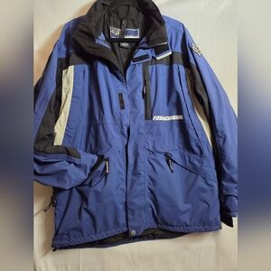 Fox Blue and Black Men's Ski Jacket